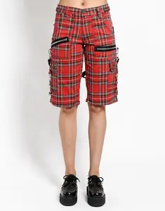 PLAID PUNK SHORT RED PLAID
