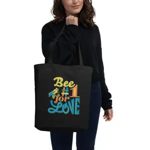 Eco Tote Bag, Bee #1 For Love