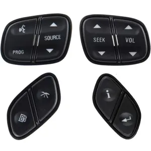 Steering Wheel Control Switch Button Replacement For 2003-2009 Silverado,Suburban,Tahoe,Avalanche,GMC Sierra,Yukon,Escalade. Replaces # 21997738, 21997739, 1999442, 1999443