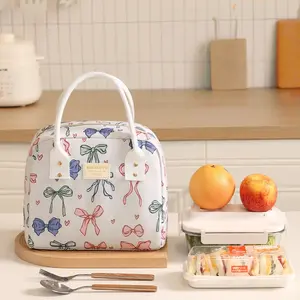 Large Capacity Lunch Box Bag, Bento Bags, Portable Insulated Food Storage Container, Ideal for Office Workers & Outdoor Activities, Durable Insulated Bag