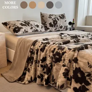 Cozy Ultra-Soft Thick Microfiber Faux Rabbit Fur Dual-Sided Blanket – Classic Checkered Design, Warm, Comfortable  Durable, All-Season Throw for Bed, Sofa, Living Room, Stress-Relief  Pet-Friendly, Perfect Christmas Gift for Family  Friends