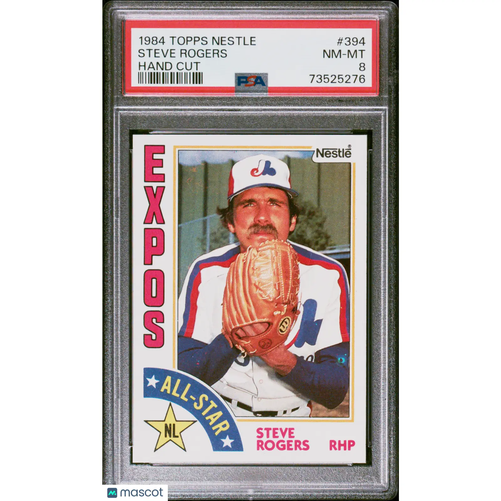 Steve Rogers PSA 1984 Topps Nestle Hand Cut Baseball #394 8 73525276
