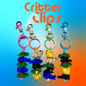 Critter Clips 3d printed tradable minis
