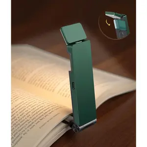 P-RDL02    Reading Light, USB Rechargeable Book Light for Reading in Bed,Foldable Clip-on LED Booklight, 3 Amber Colors & 4 Brightness Dimmable,Long Lasting Portable Bookmark Lamp for Book Lovers, Kids