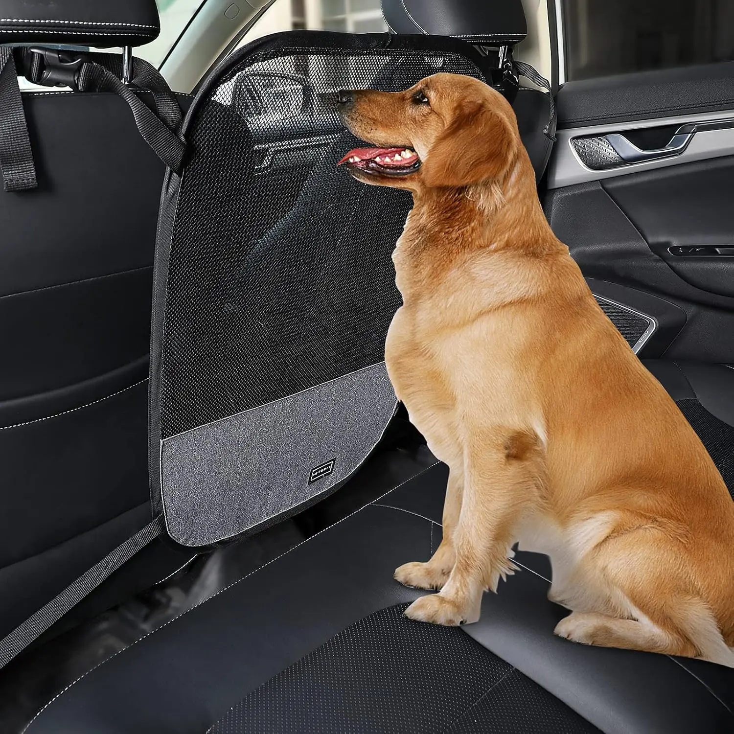 Dog Car Barrier Vehicle Pet Barrier Backseat Mesh Dog Car Divider Net with Adjusting Rope and Hook Suitable for SUV Pickup and Small Cars