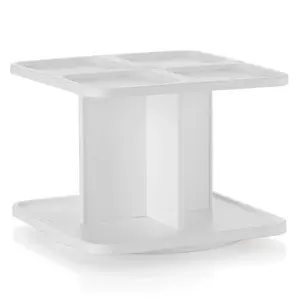 Tupperware Spice Carousel Two-Tier Organizer for Kitchen Storage 360° Rotating Base Anti-Slip Recesses Holds 16 Spice Shakers Durable PS PE Material