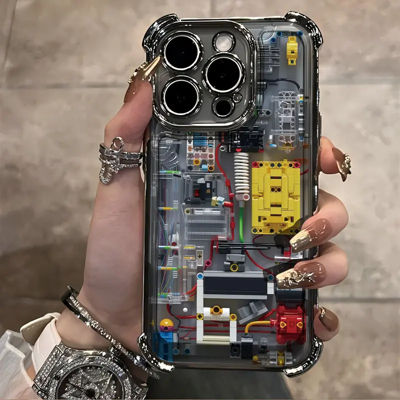 Stylish Phone Cover Featuring a Design Pattern for Apple, Compatible with for iphone 16 Pro Max, 16 Pro, 16 Plus, 15 Pro Max, 15 Pro, 14 Pro Max, 14 Plus, 13 Plus, 13 Pro Max, 12 Plus, 12 Pro Max, 11, And 11 Pro Max. It Is a Shockproof, Semi-Transparent B