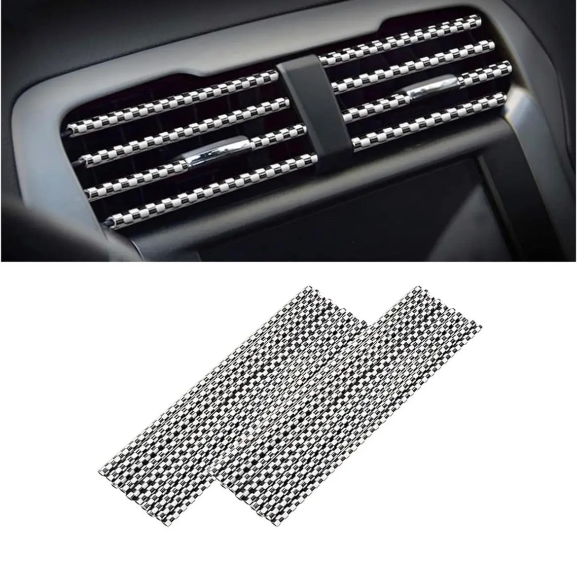 20 Pcs Car Air Conditioner Decoration Strip for Vent Outlet A3