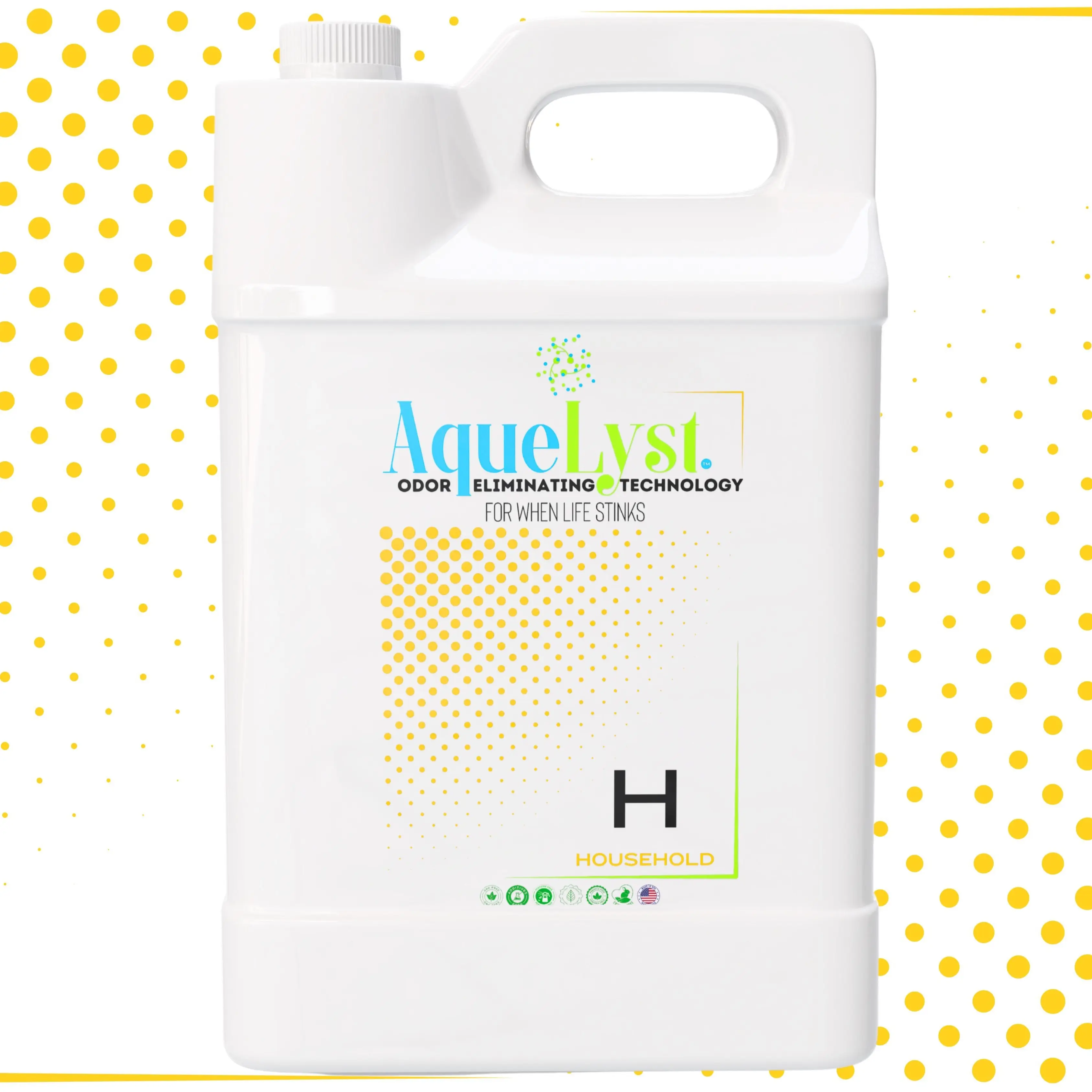 AqueLyst Household H Industrial-Strength Cleaner with Molecular Breakdown Technology for Tough Spill and Odors