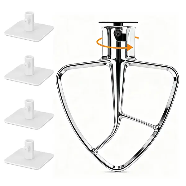 4-Pack Stand Mixer Attachment Holders, Essential Mixer Accessory Set to Organize Your Mixing Attachments, Compatible with Most Kitchen Appliances