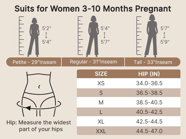 G4Free BareFeel Maternity Flare Leggings with Pockets Over The Belly Stretchy Casual Lounge Pregnancy Dress Pants for Work