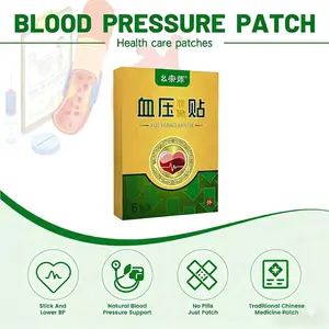 6PCS Blood Pressure Balance Patches Herbal Acupoint Patch  Natural Health Care Stickers for Daily Vitality Pure TCM Medicine Core Easy Navel Application Gentle Formula