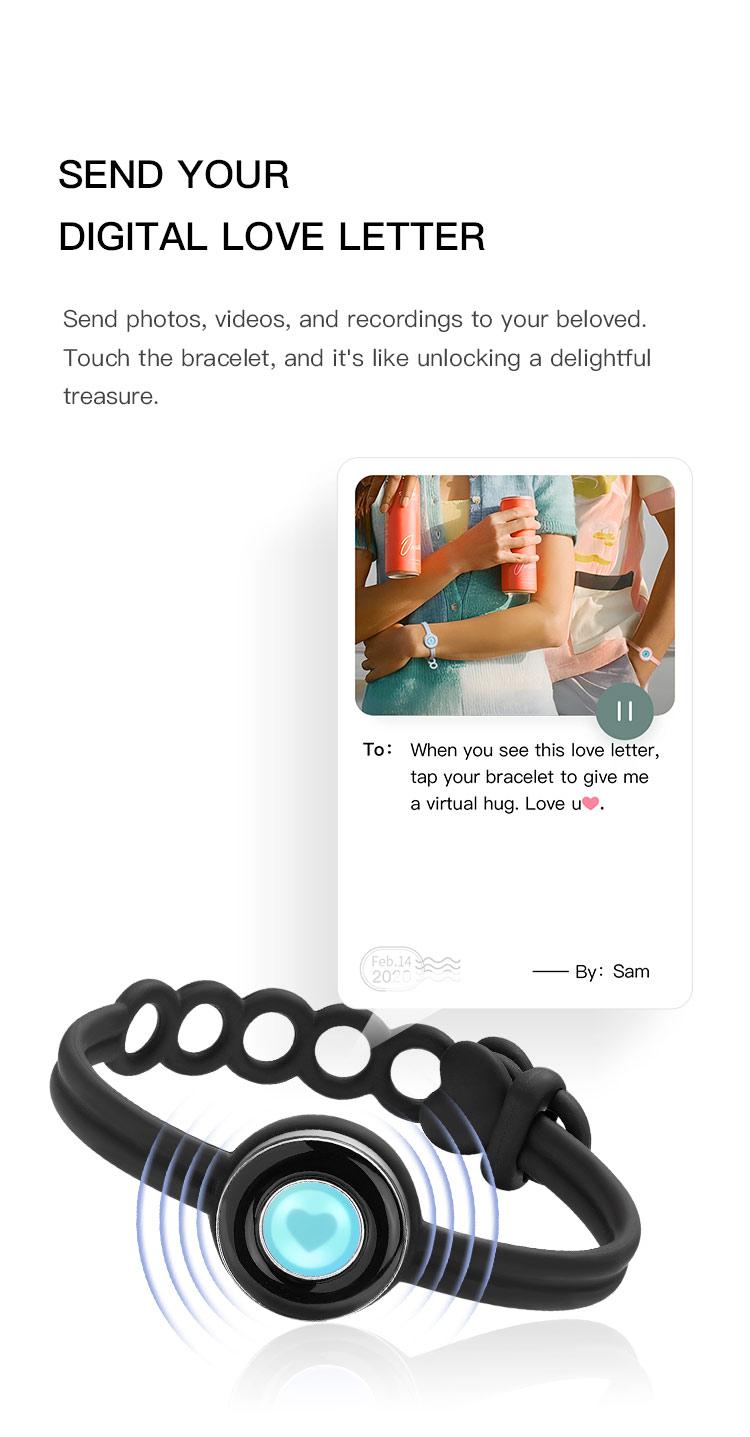 【emotional smart jewelry】totwoo Candy Original Long Distance Touch Bracelets Functional Love Connect Gift For Boyfriend or Girlfriend or your Family