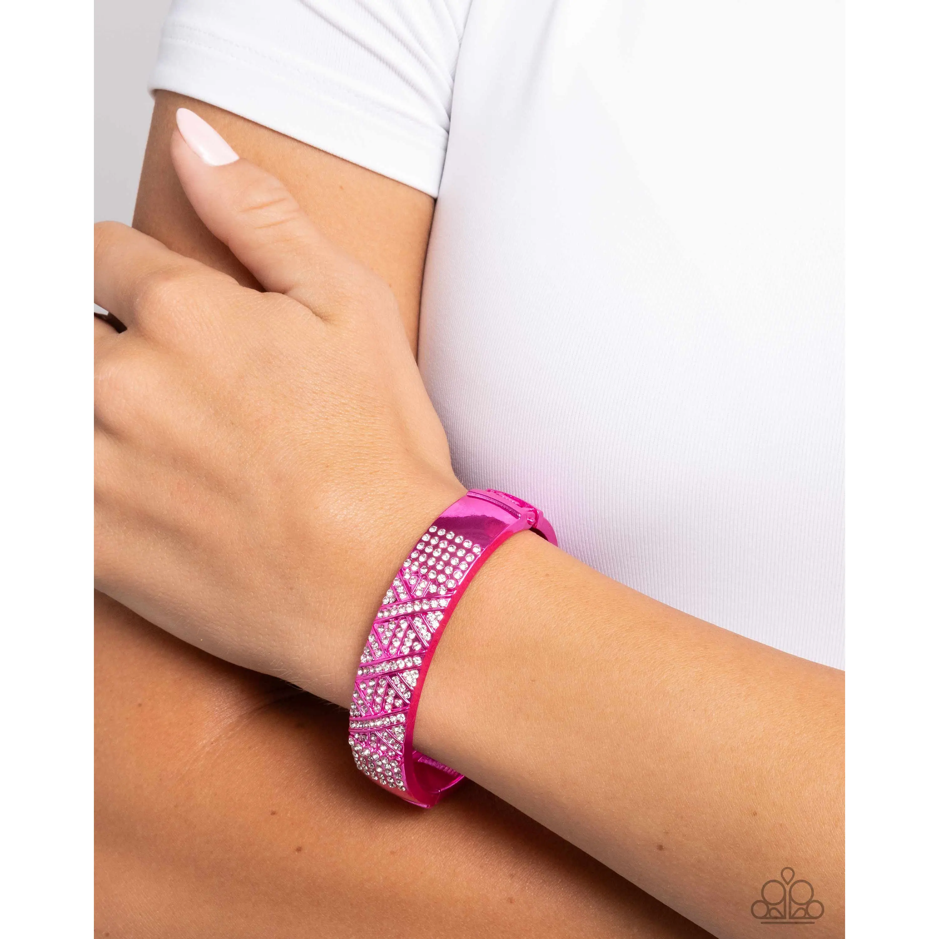 Paparazzi Refulgent Rebel - Pink Bracelet P9ED-PKXX-027XX