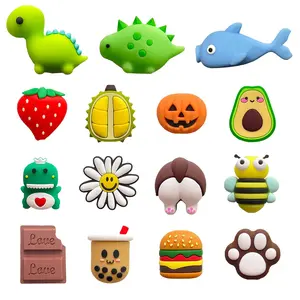 P-CPC01    15 Pack USB Charger Protector, Cute Animal & Fruit Design, Protects & Decorates USB Cables, Compatible with Smartphones, Tablets & Computers