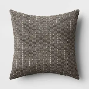 Oversized Textural Woven Square Throw Pillow - Threshold