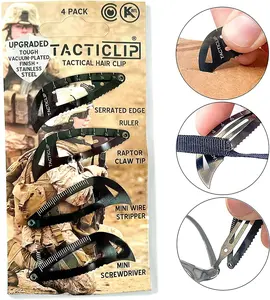 Tacticlips® - Multitool Tactical Hair Clip (Black)