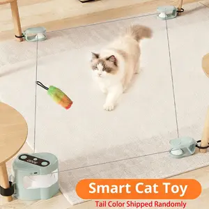 Interactive Cat Toy for Indoor - Automatic Cat Treadmill with Remote Control, 3 Speeds, Quiet Motor & Durable Design for Bored Kitten Puppy Play Chase Run Exercise Hunting Mental Stimulation