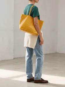 Pre-owned Goyard Canvas Shoulder Bags Saint Tote Small