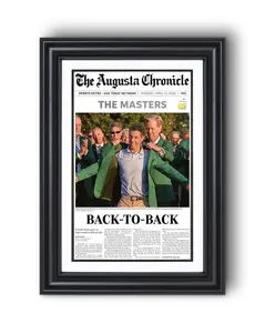 2026 Masters Tournament “BACK-TO-BACK” Rory McIlroy Green Jacket Repeat Poster (NO FRAME)