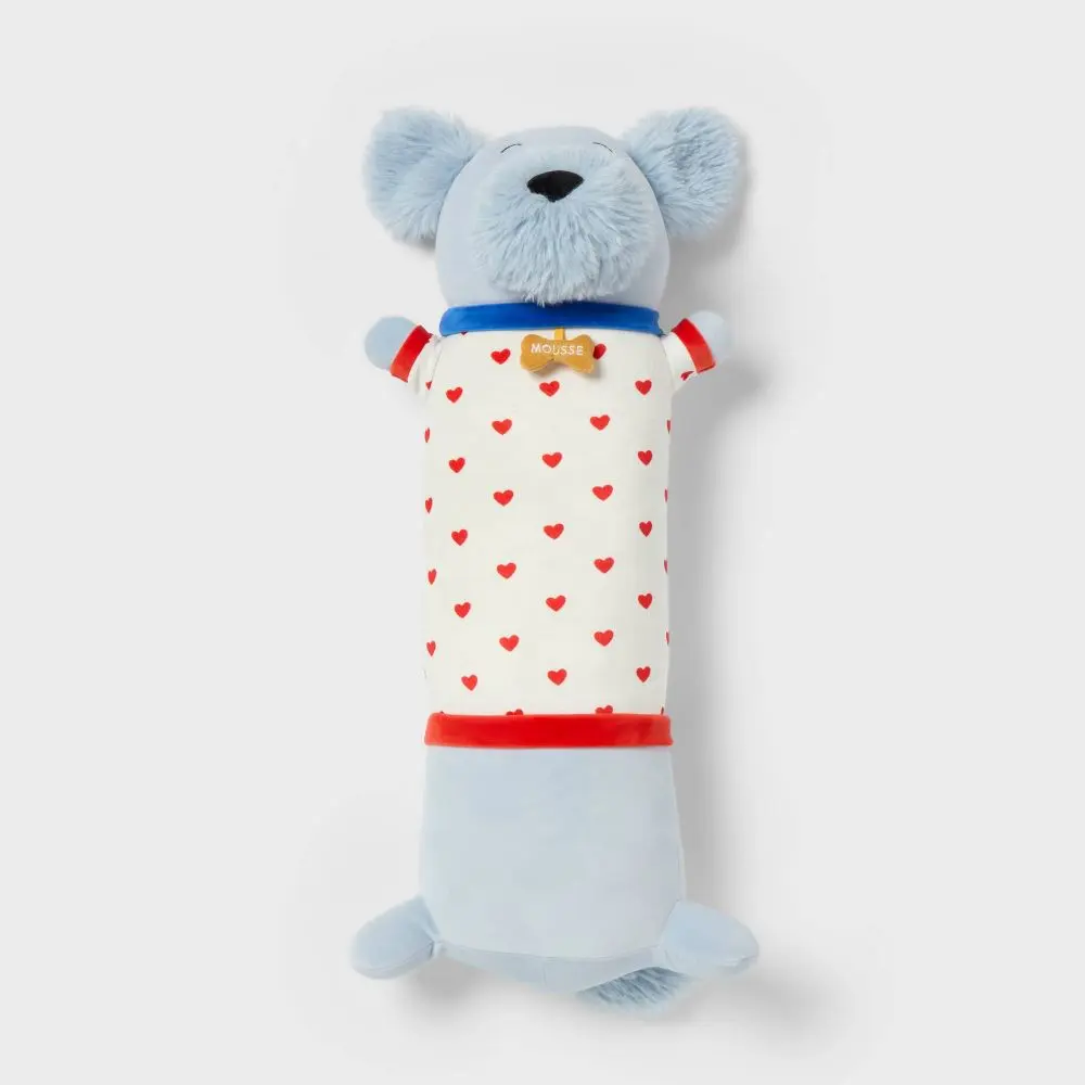 Dog Kids' Long Weighted Plush Throw Pillow Blue - Pillowfort Dog Kids' Long Weighted Plush Throw Pillow Blue - Pillowfort