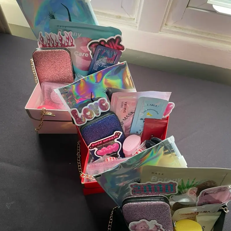 Baddie N A Bag  – Mid Emergency Glam Kit - Hand-Packed Essentials for Glow-Ups on the Go - Includes  Compact Puff, Mini Accessory, & Surprise Bonus - Perfect for Travel & Gifting - Unisex Cosmetic