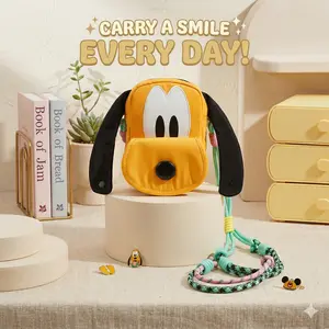 Disney Pluto 95th Anniversary Limited Edition Ear Tote Bag,Cute Collectible Disney Park Style Bag for Fans,Charming Disney Character Handbag for Girls Kids,Perfect for Daily Use,Holiday Gifts(1pc)