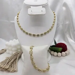 LaYaiBoutique #2561 14K Gold-Filled Necklace and Bracelet Set — High Quality