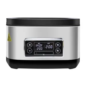 HOMTONE Sous Vide Cooker, 8 Quart Stainless Steel Sous Vide Machine with Precise Temperature Control，6 Preset Shortcuts, LED Touchscreen – All-in-One Sous Vide Cooking Pot for Home Use