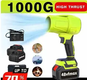 【DealsForYou】Cordless Turbo Jet Leaf Blower, High-Power 40000RPM Motor, Dual Batteries & Charger, Adjustable Wind Speed, 650G Thrust, Ideal Valentine’s Day Gift