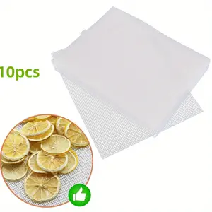 10-Pack 14x14 Inch Dehydrator Sheets, Fruit Food Dehydrator Sheets, Fine Mesh Dehydrator Trays, Magic Mill Dehydrator, Home Kitchen Tool