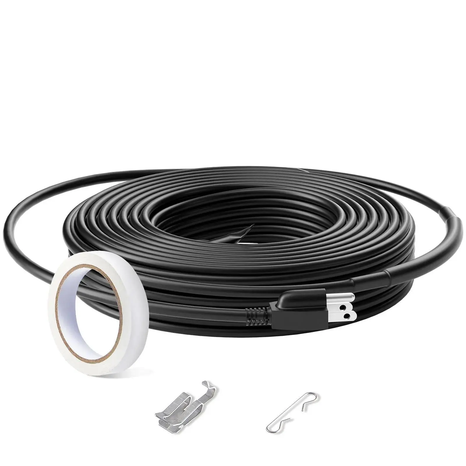 【DealsForYouDays】VEVOR Self-Regulating Pipe Heating Cable,  , 30FT 5W/FT Heat Tape for Pipes, Roof Snow Melting De-icing, Gutter and Pipe Freeze Protection