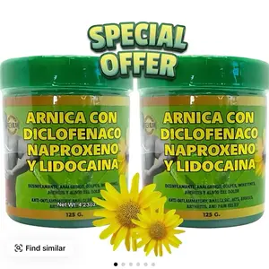 (Pack of 2) Arnica pomada muscular y Lidocaina 125g - Arnica Massage Balm  with lidocaine – 125g | Soothing Full-Body Care , pain relief massage cream