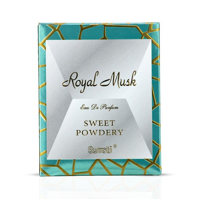 Royal Musk Sweet Powdery EDP 100ML (3.4 OZ) by SURRATI, Exotic Fragrances for Men & Women.