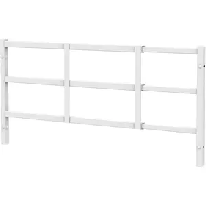 14"x 38" Adjustable Fixed Window Safety Guard Prevents Accidental Falls, Non-Egress, Tamper Resistant Screws Included, White Single Pack