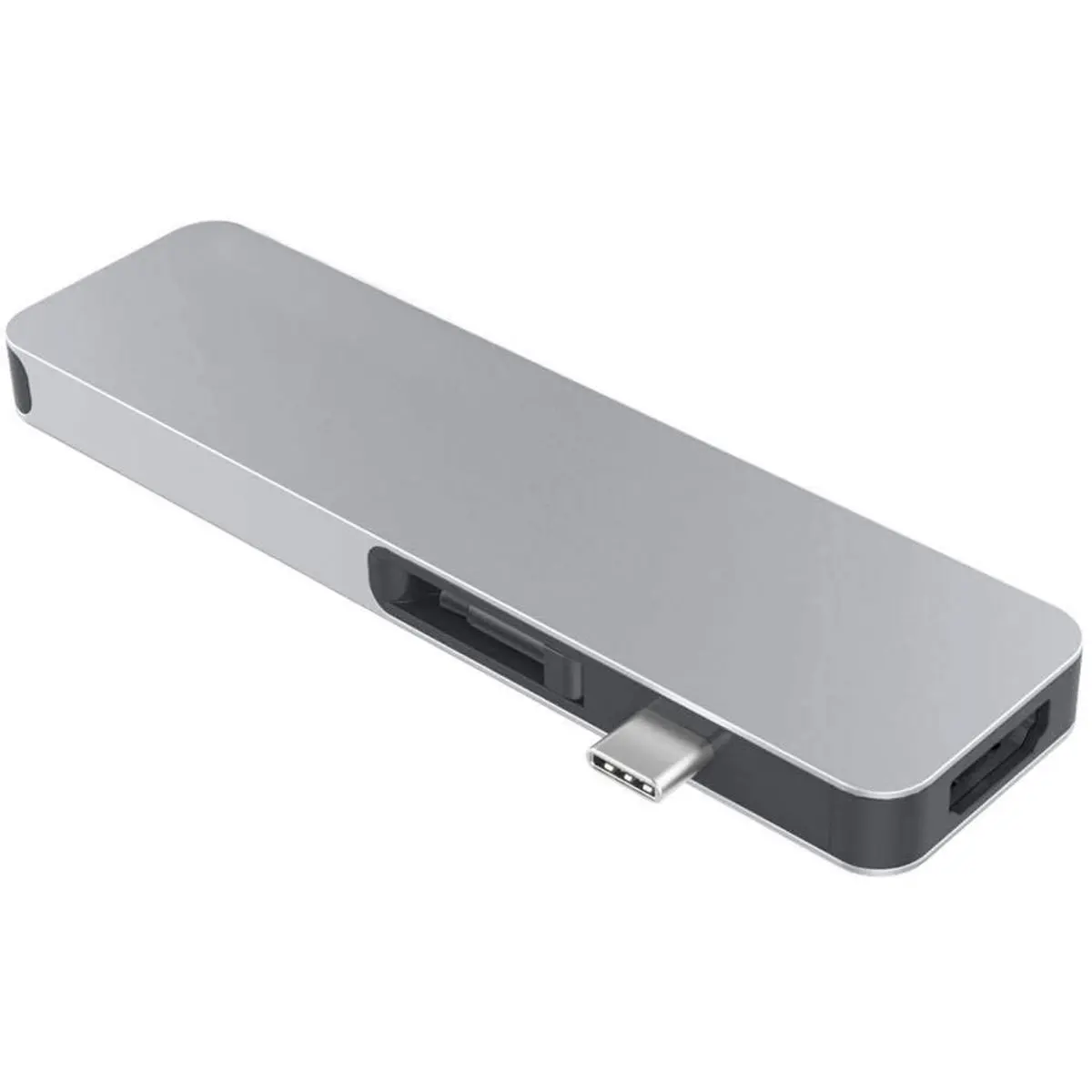 HyperDrive SOLO 7-In-1 USB-C Multi-Port Hub - USB-C Docking Station for MacBook & PC (Chromebook, Android Compatible), Silver, Metal Casing