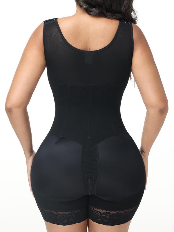 LUXSEREN Women Tummy Control V-Neck Full Body Shaper Butt Lifter with Zipper Crotch,One-Piece shepawear,comfortable wireless breast lift design Shapewear Womenswear