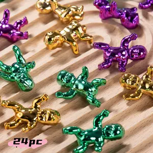 24 King Cake Figures, Perfect for Parties & Festivals, Ideal Baby Shower Gift, Ice Cube Game Accessory, Fun Party Decorations
