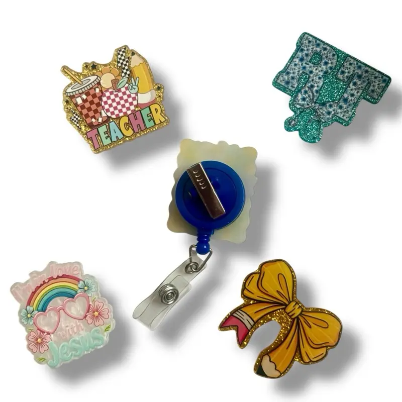Made-to-Order Interchangeable Badge Reel Set - Select 2 Designs During Live Selection