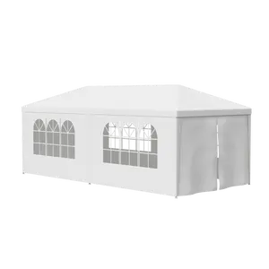 SUPERDEAL Gazebo Party Outdoor Tent in White Wedding Canopy Cater Events