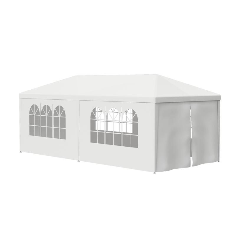 SUPERDEAL Gazebo Party Outdoor Tent in White Wedding Canopy Cater Events