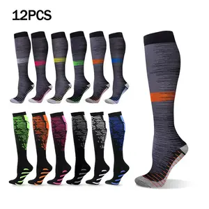 12 piece set of copper compression socks for men and women's circulation, providing optimal support for medical, running, nursing, sports, leg pain relief, and cyclingRAIMENTRY