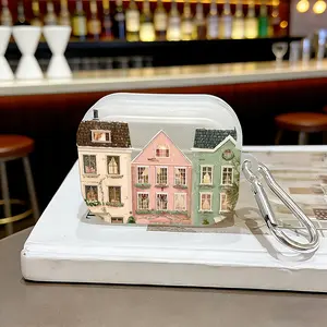 Christmas Town Protective Case Cover for Apple AirPods 1/2/3/4/pro/pro2, Tpu Texture, Lightweight & Durable, Anti-Scratch, Shockproof