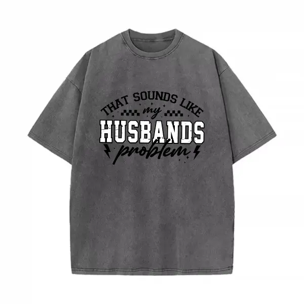 Women's Vintage Cotton Short-Sleeve T-Shirt - Classic Fabric, Funny Sarcastic Graphic with Husband Quote, Soft Relaxed Fit Casual Top for Wives, 2XL, Father & Mama Relevant Design, Shortsleeve, Fitted