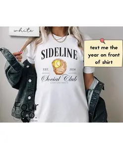 Softball Social Club Shirt, Softball Mama Shirt, Sideline Social Club Shirt