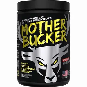 Mother Bucker Pre-Workout by Bucked Up | 400mg Caffeine + Focus | 20 Servings Supplement Fitness Dietary Edible