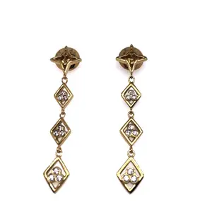Valencia Key Divine Right Crystal Drop Earrings