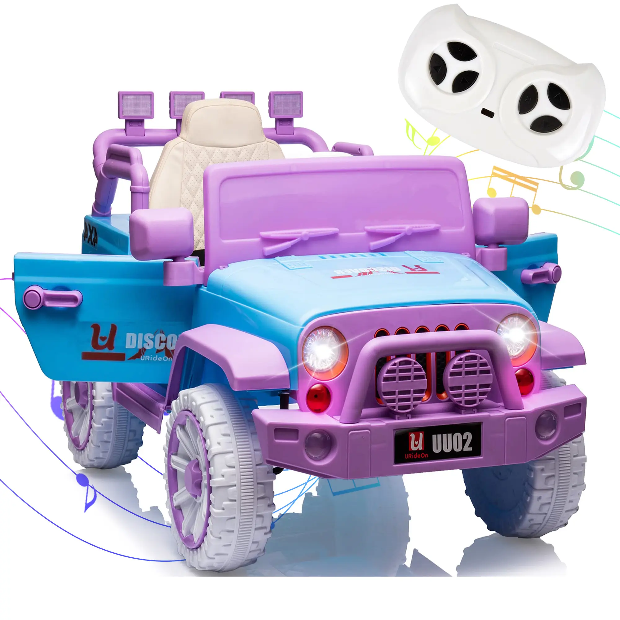 Best Choice Products 12V Kids Ride-On Car with Ride on Wheels - Remote Control Toy Truck, Seat Harness, 3km Max Speed for Toddlers 3-8