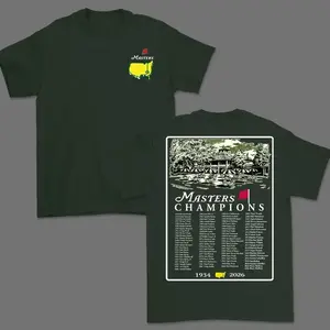 2026 Masters Tournament Augusta T-shirt, 90th Masters Champions T-shirt, Masters Golf T-shirt, The Masters Golf Cup Tee For Men, For Men For Women, Vintage Unisex Cotton Apparel, Masters Tournament T Shirt