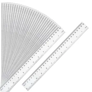 30 Packs Clear Plastic Ruler 12 Inch with Centimeter and Millimeter, Bulk Metric Rulers for Kids Classroom School Office